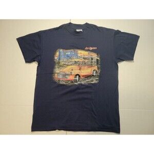 Vintage Chevy Trucks Arizona Men's Black Dark Blue Single Stitch Shirt‎ Size M